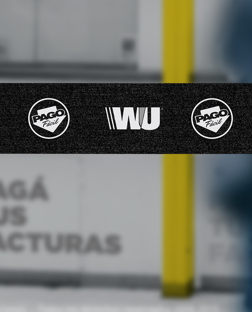 western union pago facil graficas sucursales vidrieras ordenadores de fila